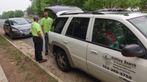 USI vehicle on job site with Jack & Josh